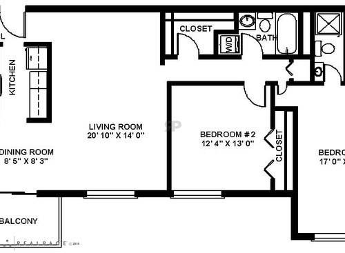 2 Bed 2 Bath Stratford House: Beds - 2: Baths - 2: SqFt Range - 1080 to 1080