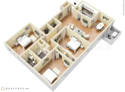 3 Bed 2 Bath Stratford House: Beds - 3: Baths - 2: SqFt Range - 1328 to 1328