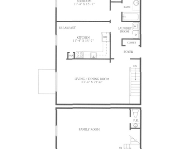 Bartlett House I: Beds - 1: Baths - 1.5: SqFt Range - 1197 to 1197