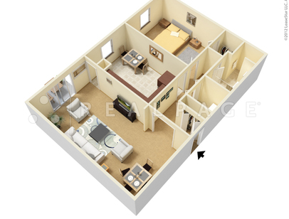 Bartlett House II: Beds - 1: Baths - 1: SqFt Range - 882 to 882