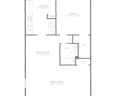 Ellery House: Beds - 1: Baths - 1: SqFt Range - 811 to 811