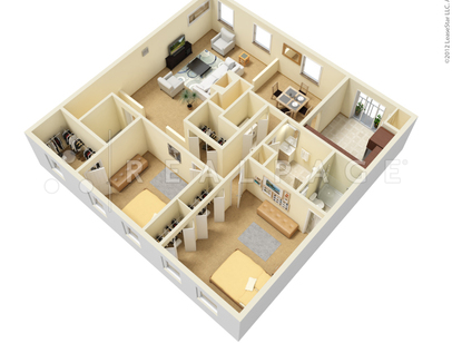 Quincy House II: Beds - 2: Baths - 2: SqFt Range - 1331 to 1331