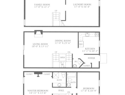 Davidson Townhouse I: Beds - 2: Baths - 2.5: SqFt Range - 1944 to 1944