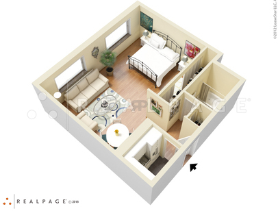 Studio: Beds - Studio: Baths - 1: SqFt Range - 480 to 480