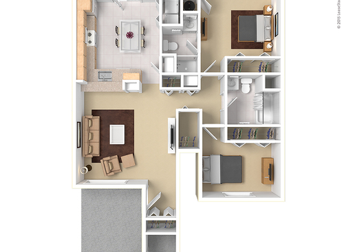 2 Bed 2 Bath Lower Handicap: Beds - 2: Baths - 1.75: SqFt Range - 1100 to 1100