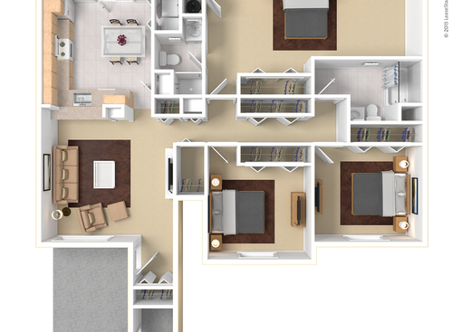 3 Bed 2 Bath Lower Handicap: Beds - 3: Baths - 1.75: SqFt Range - 1500 to 1500