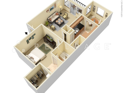 Red Oak: Beds - 1: Baths - 1: SqFt Range - 700 to 700