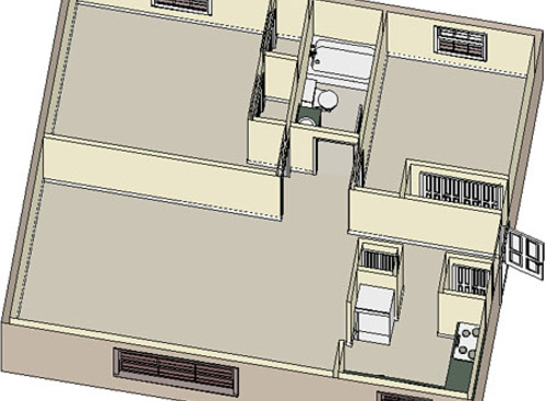 The Huntington: Beds - 2: Baths - 1: SqFt Range - 900 to 900