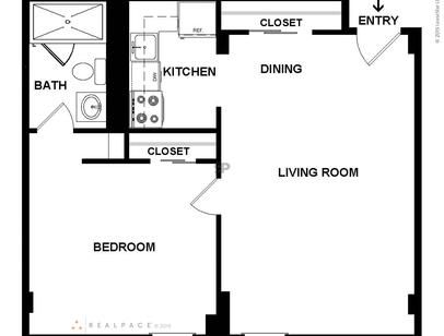 The Georgian: Beds - 1: Baths - 1: SqFt Range - 550 to 550