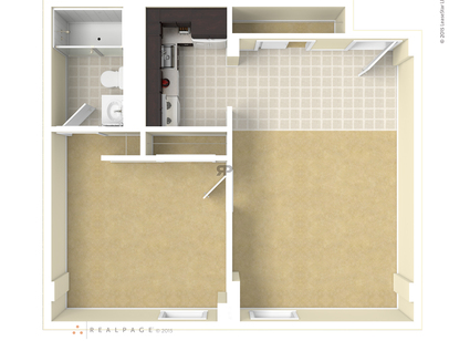 The Georgian: Beds - 1: Baths - 1: SqFt Range - 550 to 550