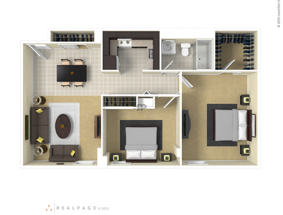 The New Englander: Beds - 2: Baths - 1: SqFt Range - 690 to 690