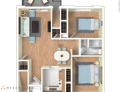 2 Bed 1 Bath: Beds - 2: Baths - 1: SqFt Range - 948 to 948