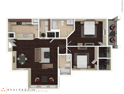 Blue Butterfly: Beds - 2: Baths - 2: SqFt Range - 1210 to 1210