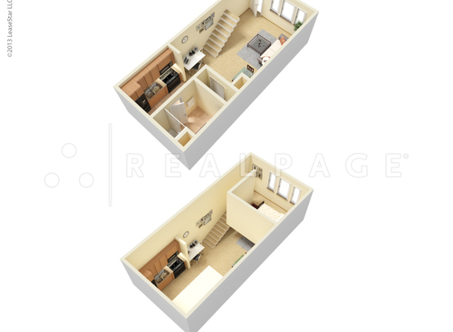 Live/Work Space: Beds - 1: Baths - 1: SqFt Range - 675 to 835