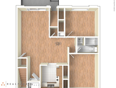 2 Bed 1 Bath Deluxe: Beds - 2: Baths - 1: SqFt Range - 948 to 948