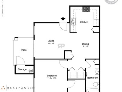 Arches: Beds - 1: Baths - 1: SqFt Range - 717 to 717