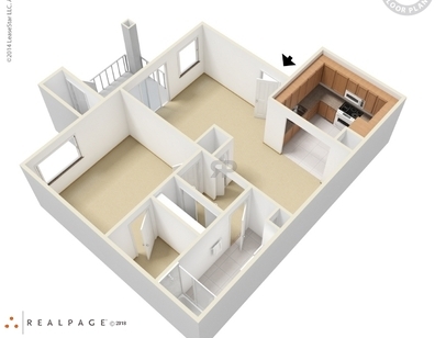 Arches: Beds - 1: Baths - 1: SqFt Range - 717 to 717