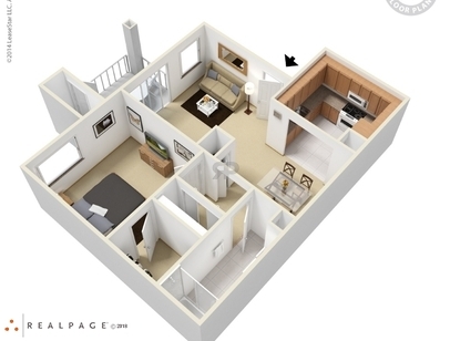 Arches: Beds - 1: Baths - 1: SqFt Range - 717 to 717