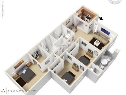 Redwood: Beds - 3: Baths - 2: SqFt Range - 1121 to 1121
