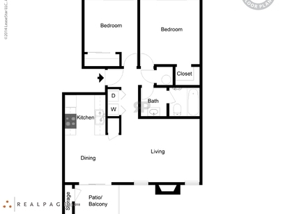 Ocotillo: Beds - 2: Baths - 1: SqFt Range - 883 to 883