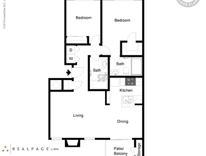 Lantana: Beds - 2: Baths - 2: SqFt Range - 1003 to 1003