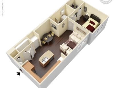 A1: Beds - 1: Baths - 1: SqFt Range - 668 to 668