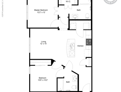 B1: Beds - 2: Baths - 2: SqFt Range - 947 to 947
