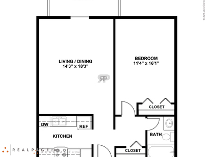 1 Bedroom 1 Bath - Balcony: Beds - 1: Baths - 1: SqFt Range - 700 to 700