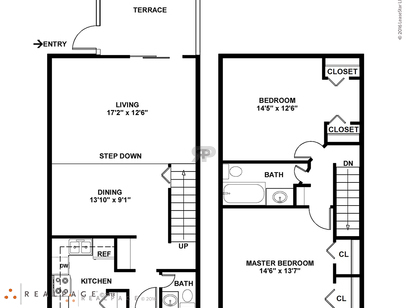 2 Bedroom 1.5 Bath - Townhome: Beds - 2: Baths - 1.5: SqFt Range - 1240 to 1240