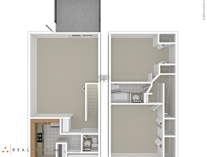2 Bedroom 1.5 Bath - Townhome: Beds - 2: Baths - 1.5: SqFt Range - 1240 to 1240