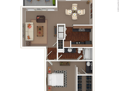 Live Oak: Beds - 1: Baths - 1: SqFt Range - 570 to 570