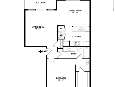 Bur Oak: Beds - 1: Baths - 1: SqFt Range - 875 to 875