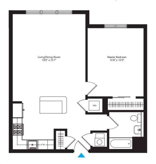 Apartment 302 floorplan