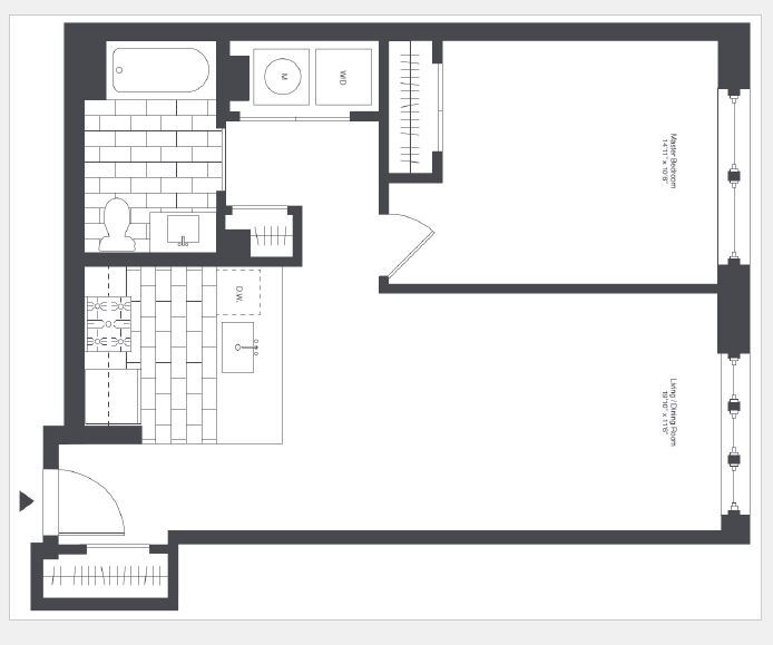 Apartment 302 floorplan