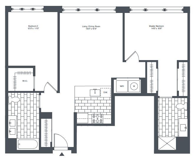 Apartment 305 floorplan