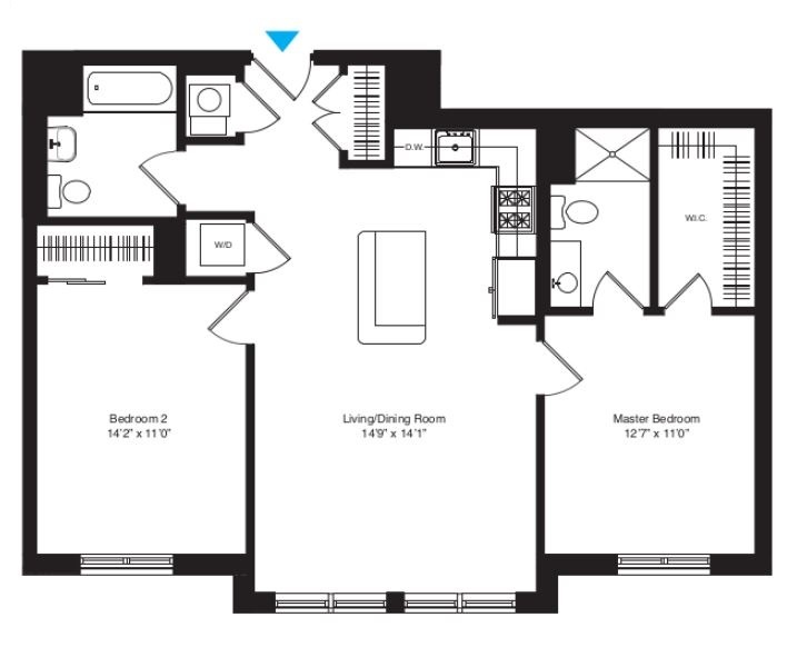 Apartment 305 floorplan