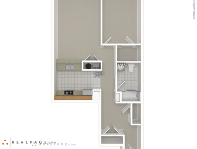 1 Bedroom: Beds - 1: Baths - 1: SqFt Range - 765 to 765