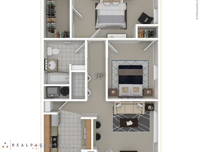 2 Bedroom: Beds - 2: Baths - 1: SqFt Range - 840 to 840