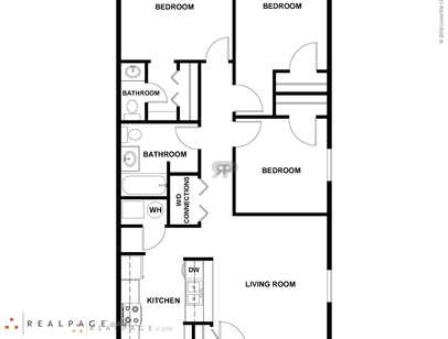 3 Bedroom: Beds - 3: Baths - 1.5: SqFt Range - 1010 to 1010