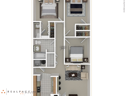 3 Bedroom: Beds - 3: Baths - 1.5: SqFt Range - 1010 to 1010