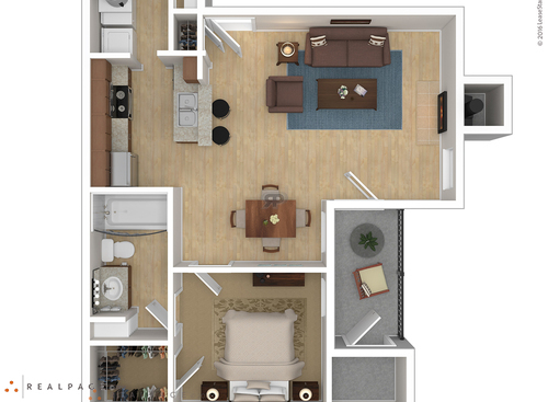 A1: Beds - 1: Baths - 1: SqFt Range - 653 to 653