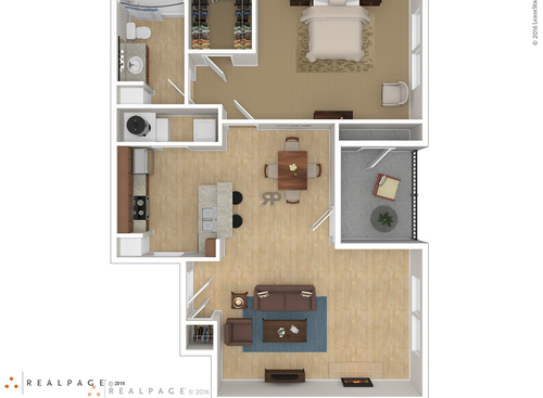 A2: Beds - 1: Baths - 1: SqFt Range - 730 to 730