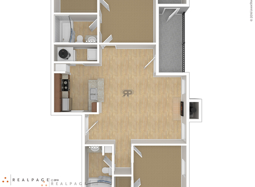 B1: Beds - 2: Baths - 2: SqFt Range - 873 to 873