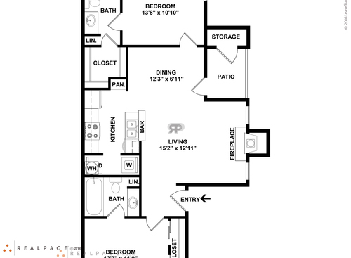 B2: Beds - 2: Baths - 2: SqFt Range - 1019 to 1019