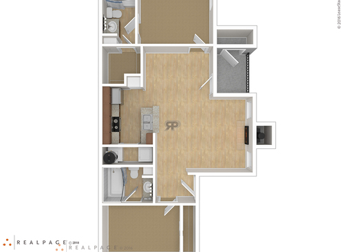 B2: Beds - 2: Baths - 2: SqFt Range - 1019 to 1019