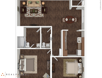 El Rancho: Beds - 2: Baths - 1.5: SqFt Range - 851 to 851