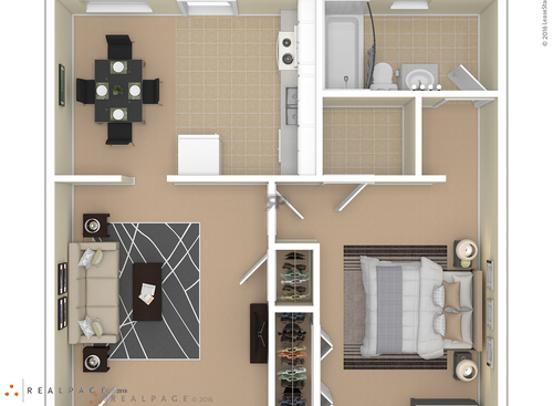 1 Bedroom: Beds - 1: Baths - 1: SqFt Range - 604 to 604