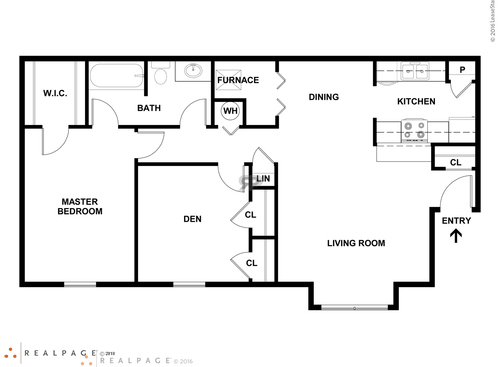 2 Bedroom: Beds - 2: Baths - 1: SqFt Range - 804 to 804