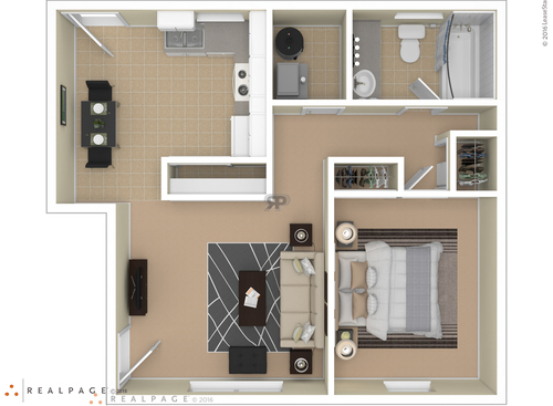 1  Bedroom: Beds - 1: Baths - 1: SqFt Range - 650 to 650