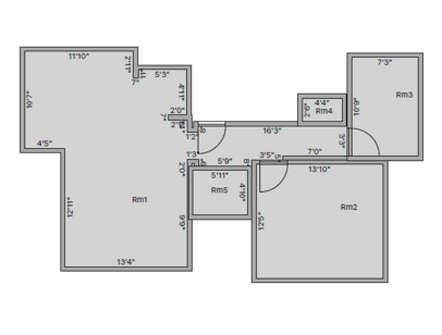 Two Bedroom: Beds - 2: Baths - 1: SqFt Range - 895 to 895